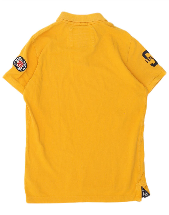 Polo grafica da uomo Superdry XL in cotone giallo