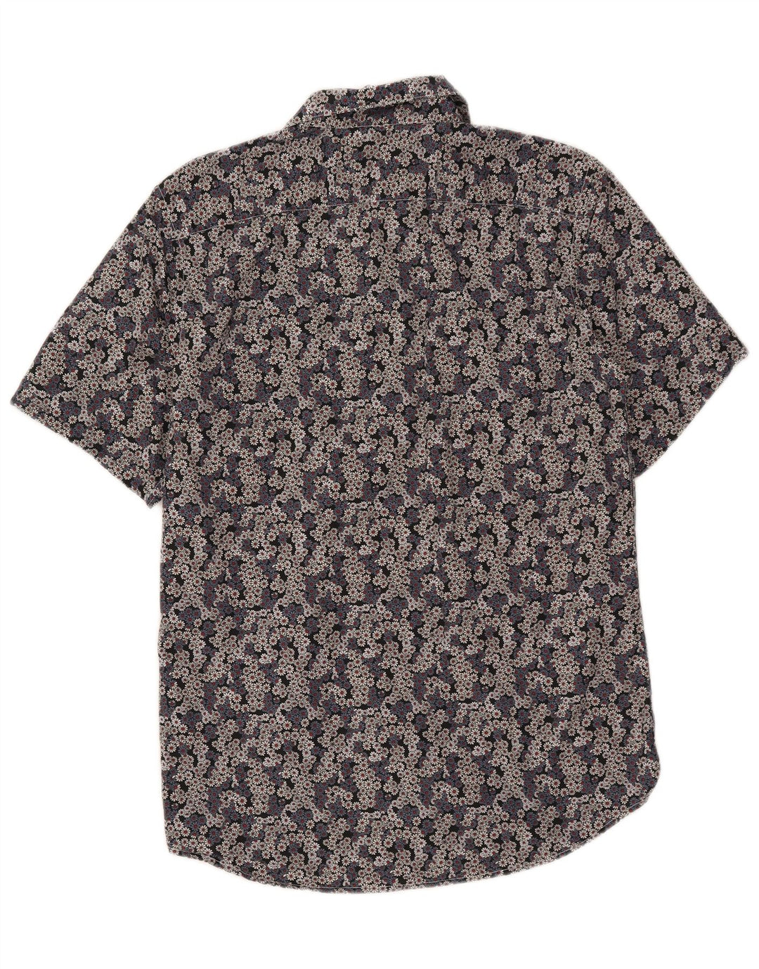 BENETTON Camicia a maniche corte da uomo in cotone floreale medio multicolore