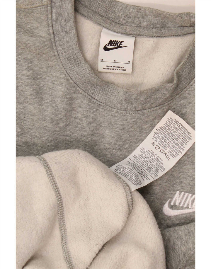 Felpa Nike Uomo Maglione Cotone Grigio Medio