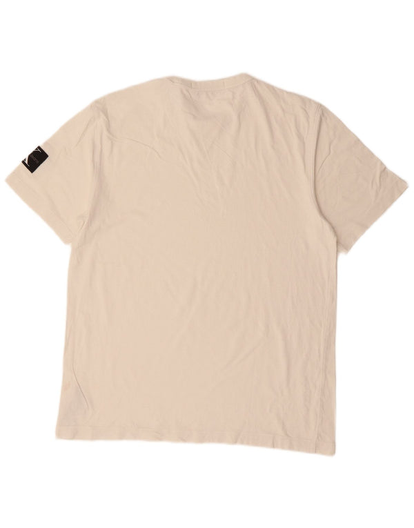 CALVIN KLEIN JEANS T-shirt da uomo Top Large in cotone bianco sporco