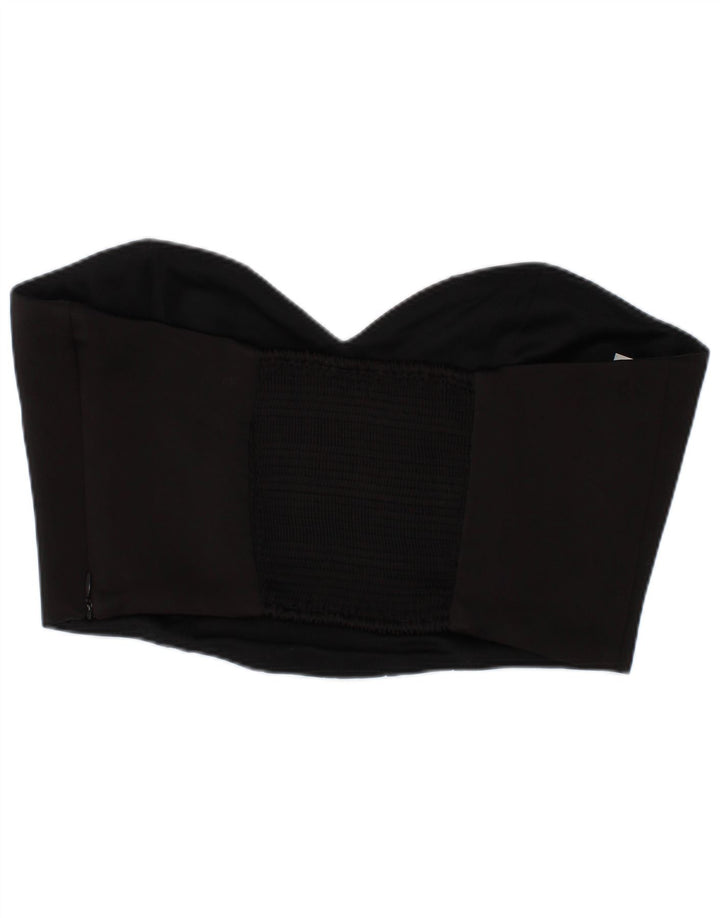 Top corto a corsetto Zara da donna, poliestere nero medio