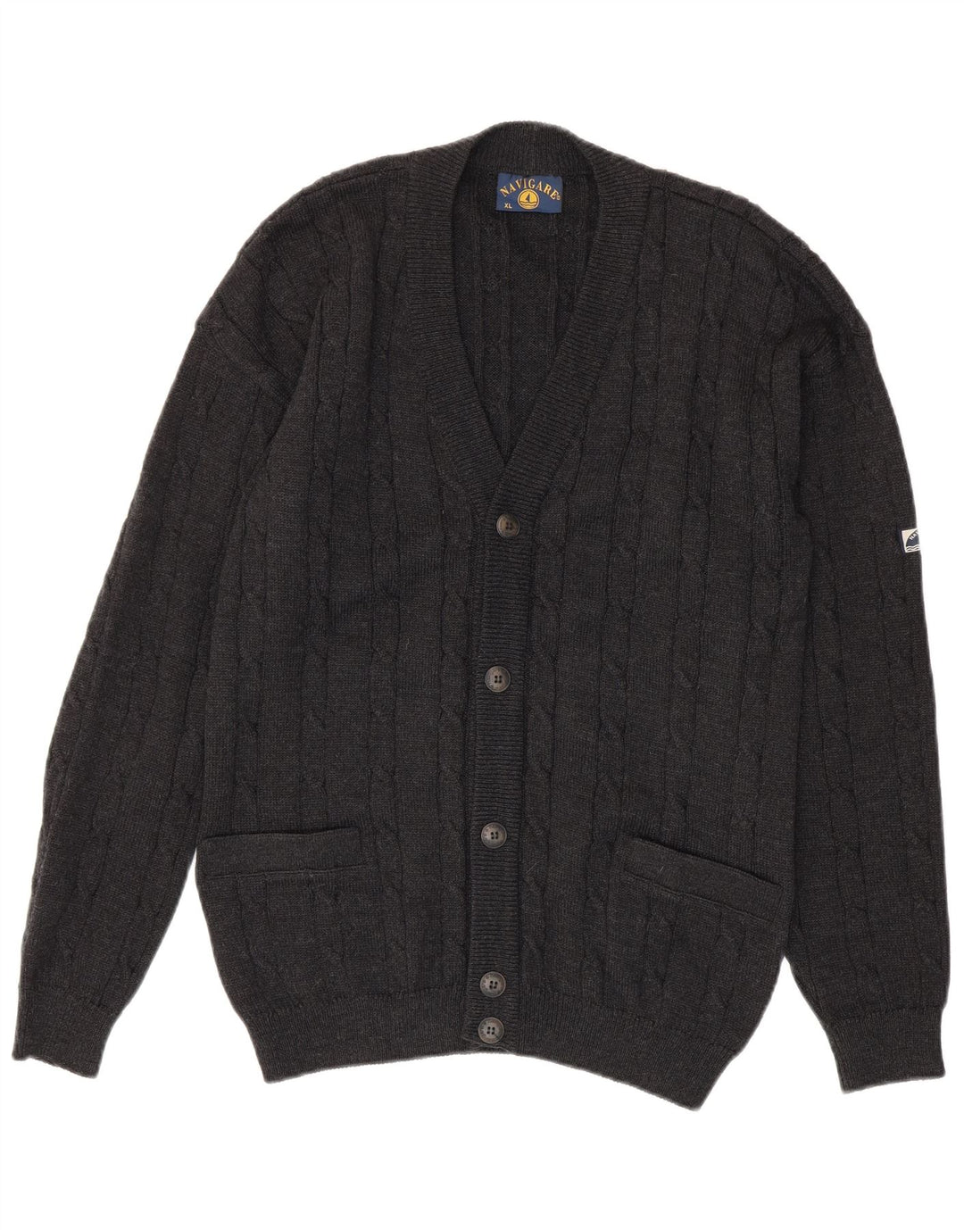 Maglione cardigan da uomo Navigare XL grigio