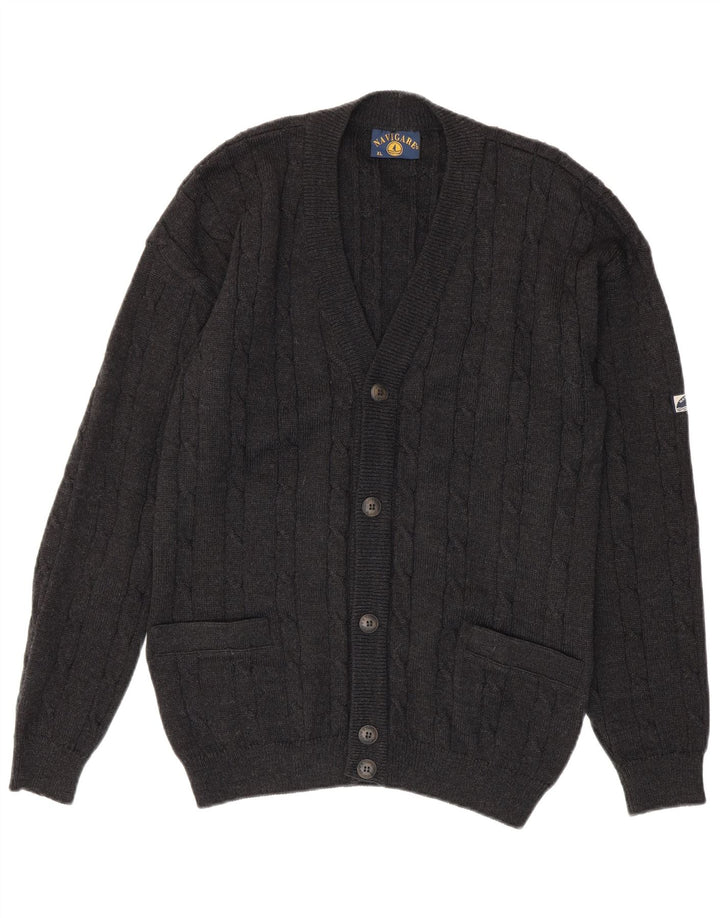 Maglione cardigan da uomo Navigare XL grigio