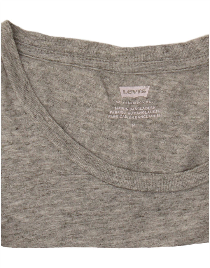 T-shirt grafica da donna LEVI'S UK 12 Grigio medio chiazzato
