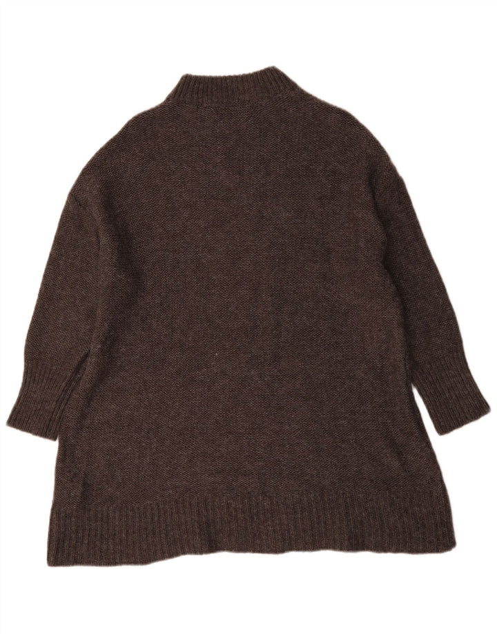 Maglione a collo alto con grafica oversize da donna Zara UK 6 XS Grigio