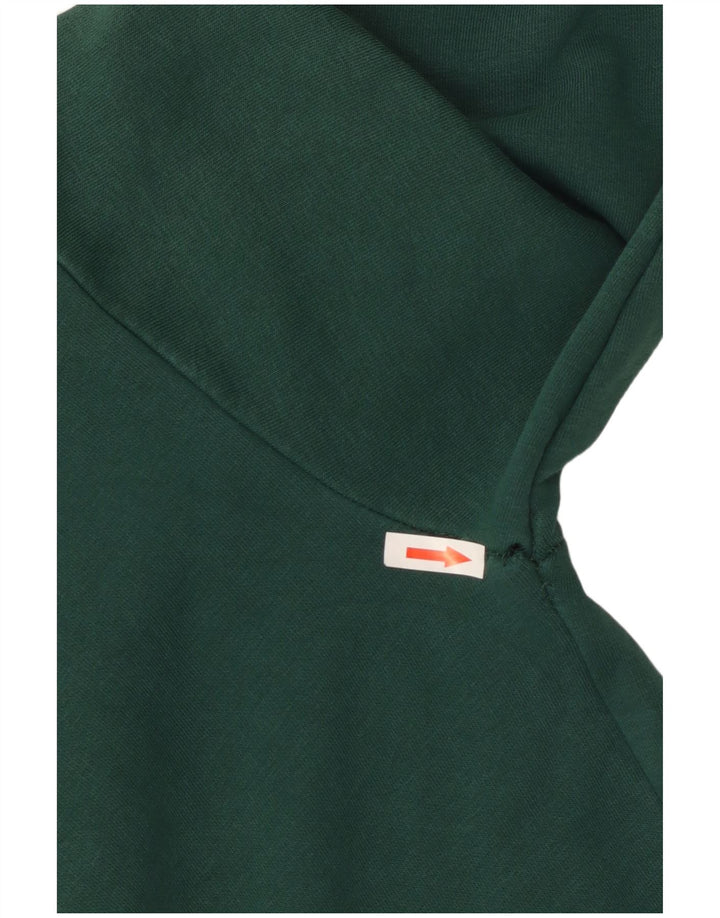 Maglione con cappuccio da uomo Zara in cotone verde medio