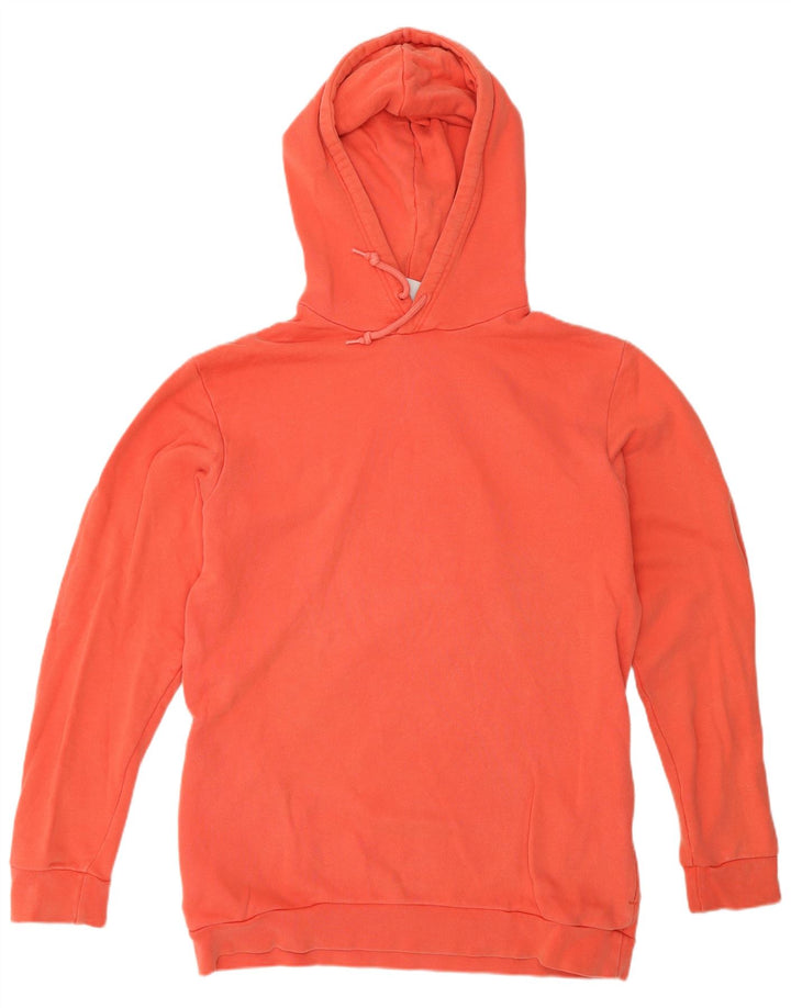 Felpa con cappuccio da uomo Adidas, cotone arancione medio