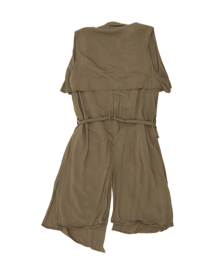 MOSSIMO Womens Longline Cardigan Top UK 20 2XL Khaki Rayon Vintage Mossimo and Second-Hand Mossimo from Messina Hembry 