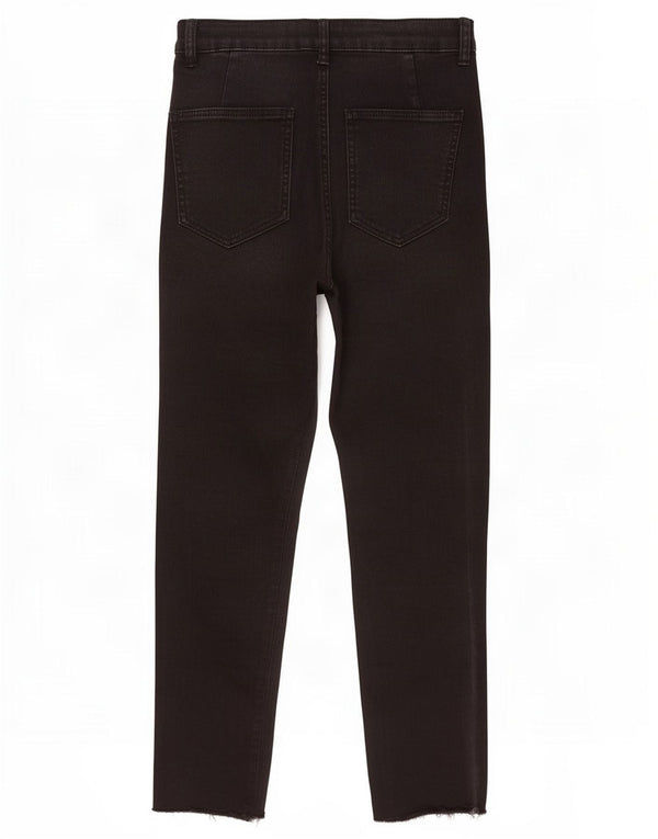 Jeans slim da donna Zara EU 38 Small W28 L25 cotone nero