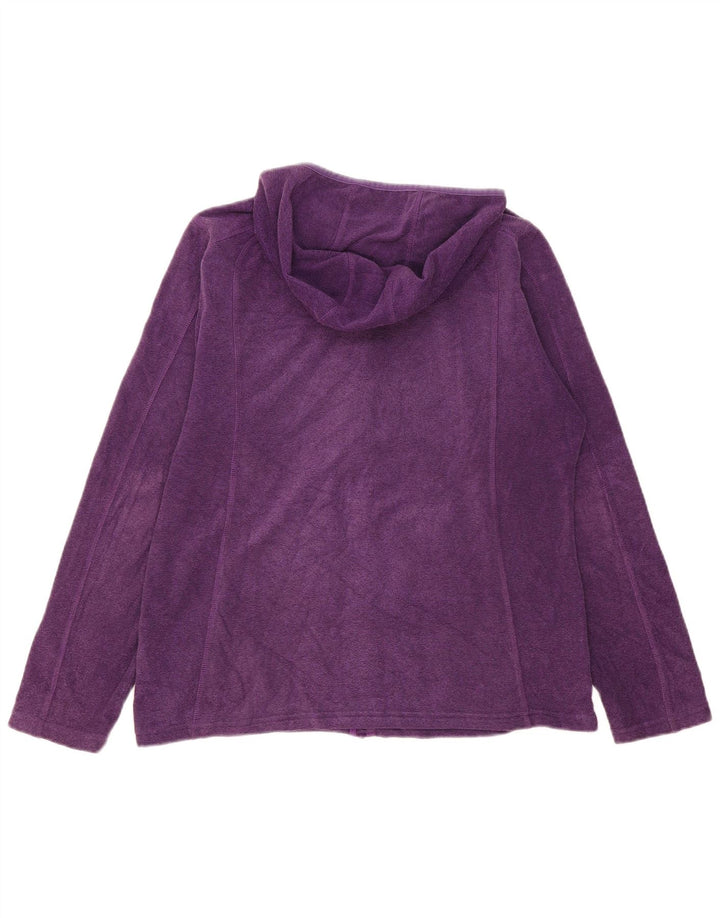 Felpa con cappuccio e zip da donna Mountain Warehouse UK 16 Large Viola Poliestere