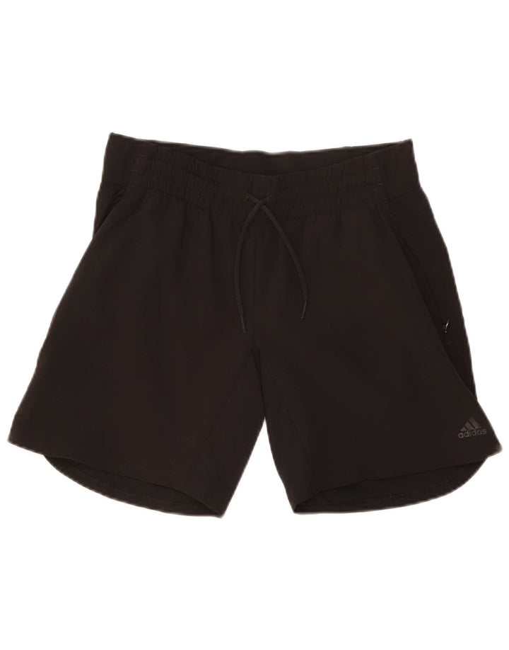 Pantaloncini sportivi Adidas Climalite da donna UK 10 piccoli poliestere nero