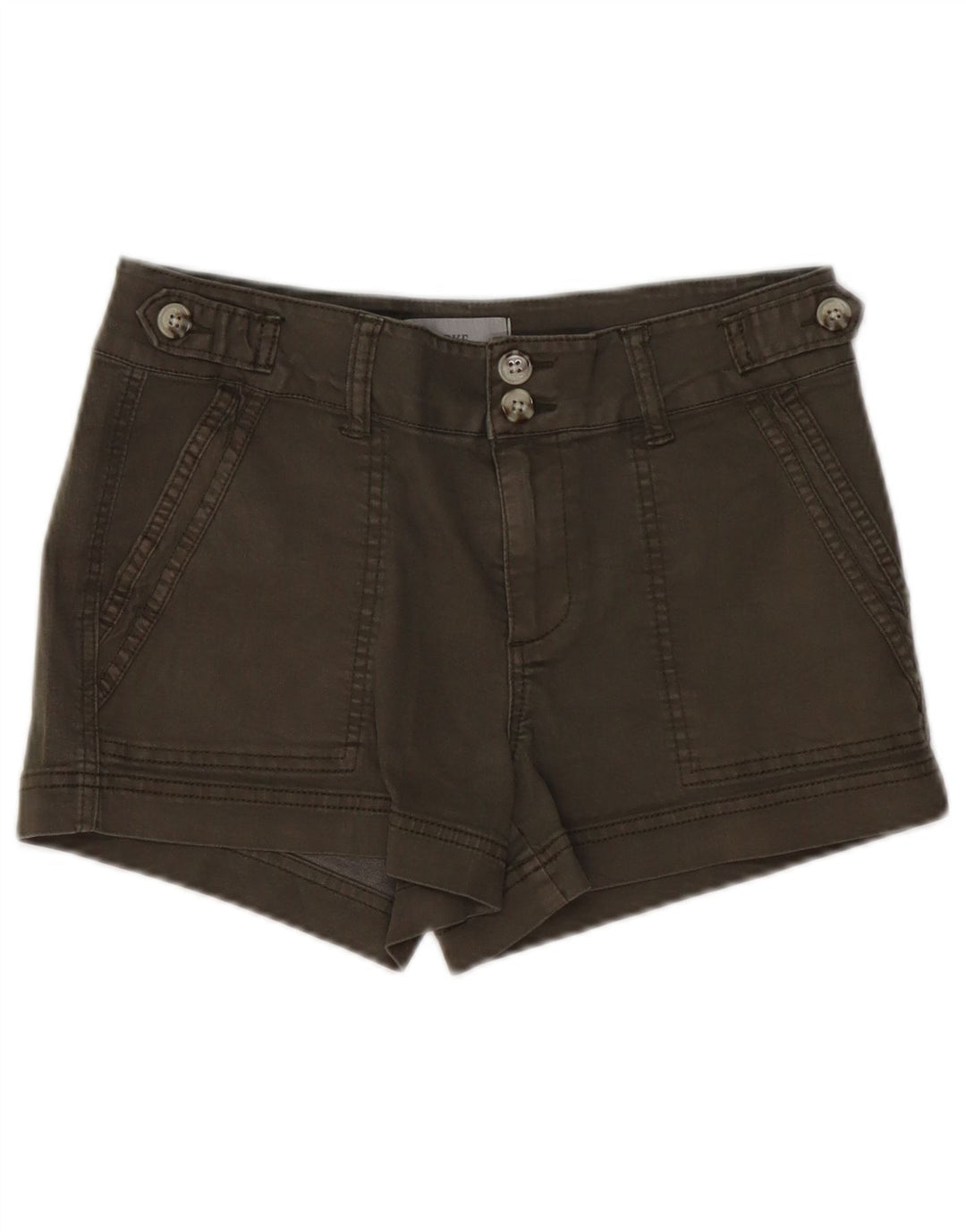 Pantaloncini di jeans da donna BKE W27 piccoli in cotone kaki