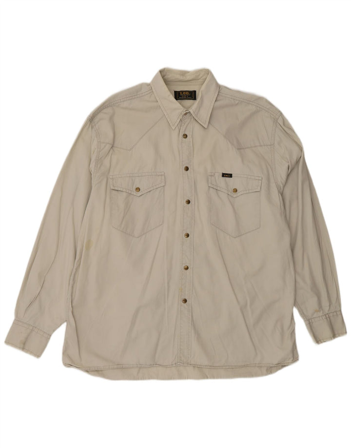 Camicia da uomo LEE Large Western in cotone beige