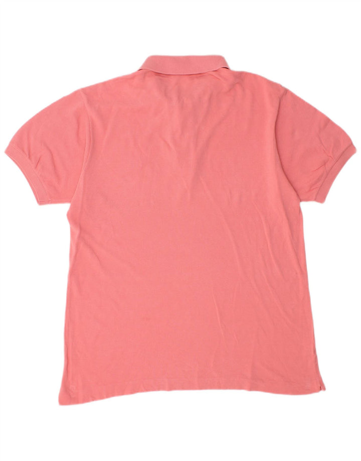 Polo da uomo Lacoste taglia 4 in cotone rosa medio