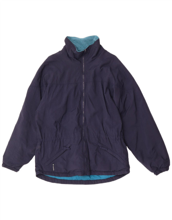 Giacca a vento Columbia da donna vestibilità ampia UK 14 medio blu navy