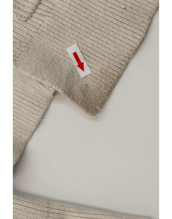 Maglione cardigan oversize da donna Zara UK 10 piccolo in viscosa bianca