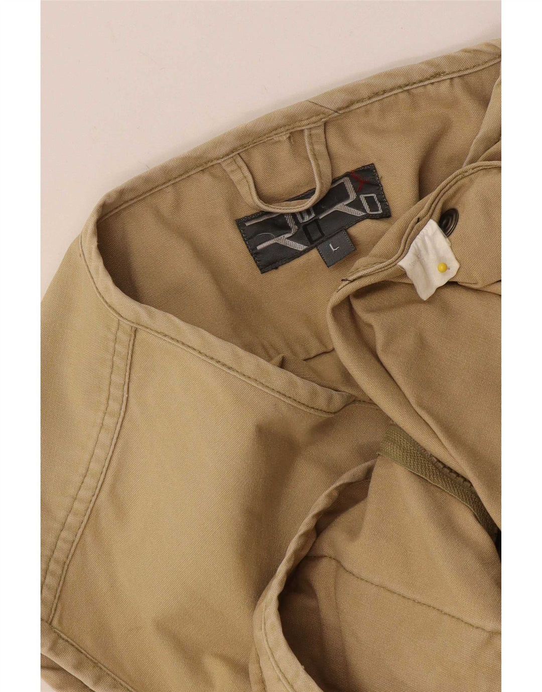 Giacca utility da uomo vintage UK 40 grande cotone beige