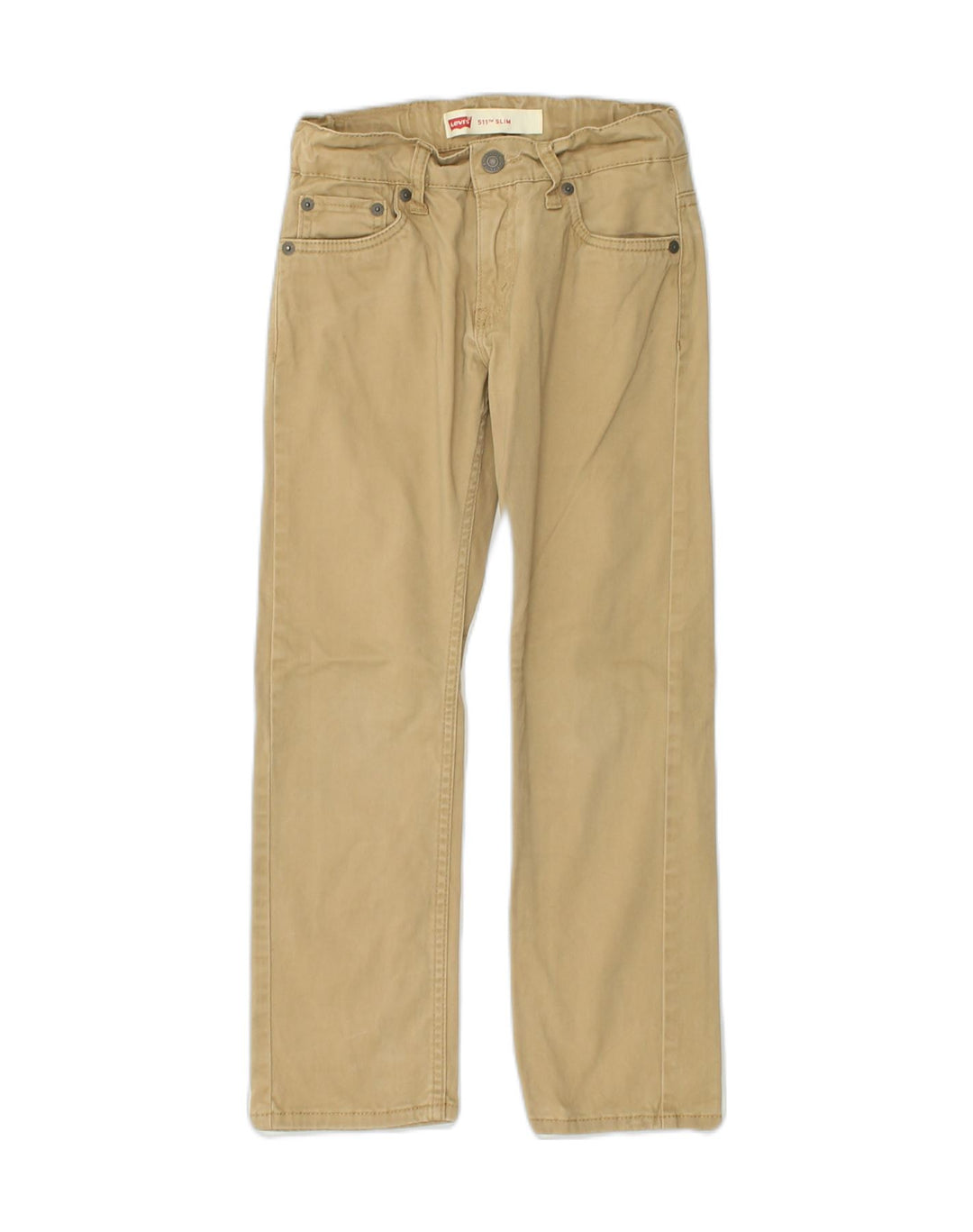 LEVI'S Boys Slim Casual Trousers 7-8 Years W24 L22  Beige Cotton | Vintage Levi's | Thrift | Second-Hand Levi's | Used Clothing | Messina Hembry 