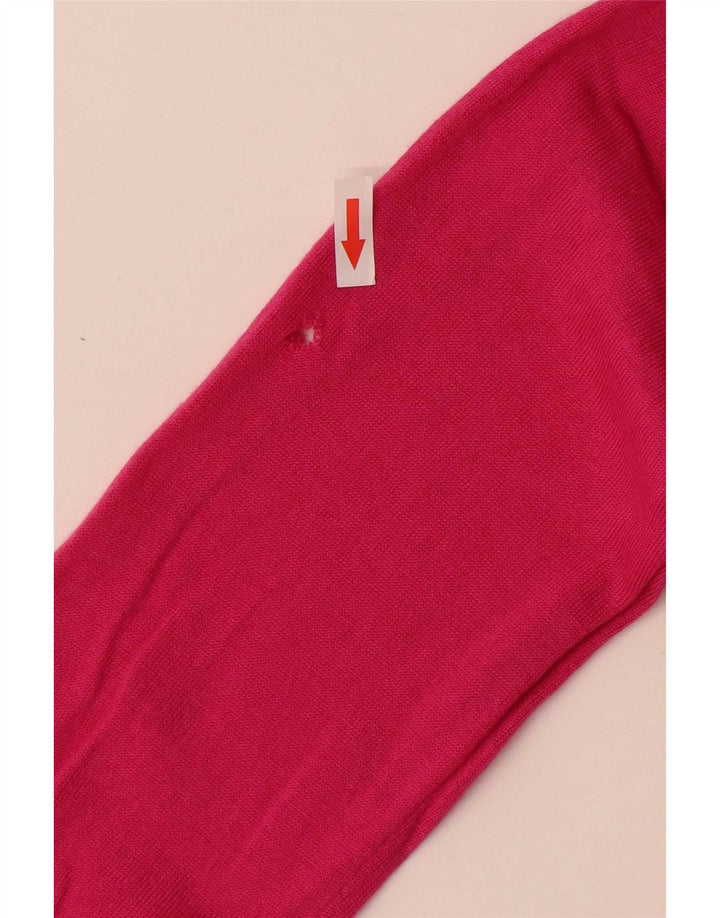 Maglione maglione a collo alto da donna Marks & Spencer UK 12 Rosa medio