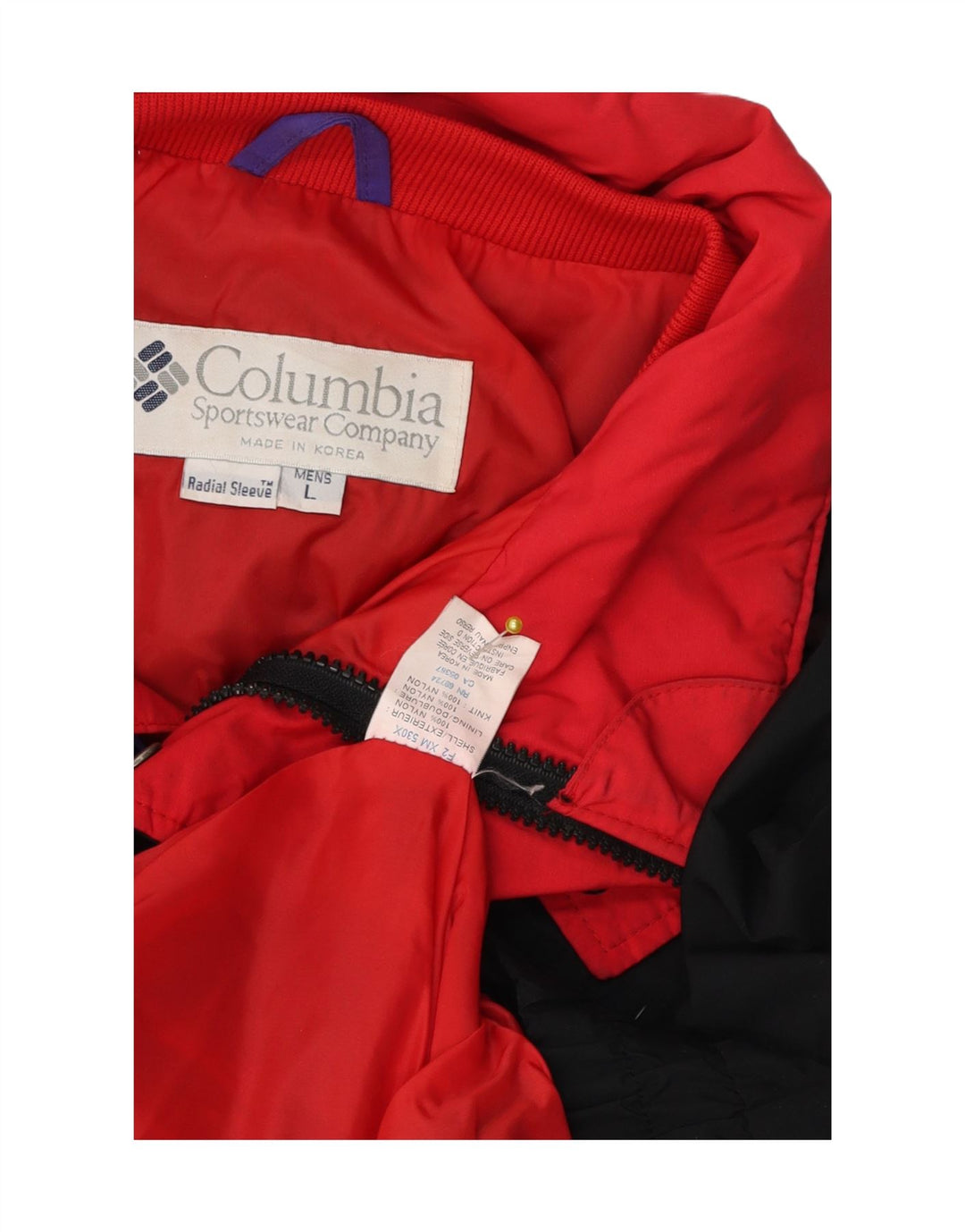 Giacca bomber Bugaboo da uomo Columbia UK 40 Large in nylon color block nero