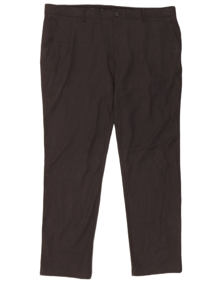 Pantaloni chino dritti da uomo Calvin Klein W42 L33 poliestere nero