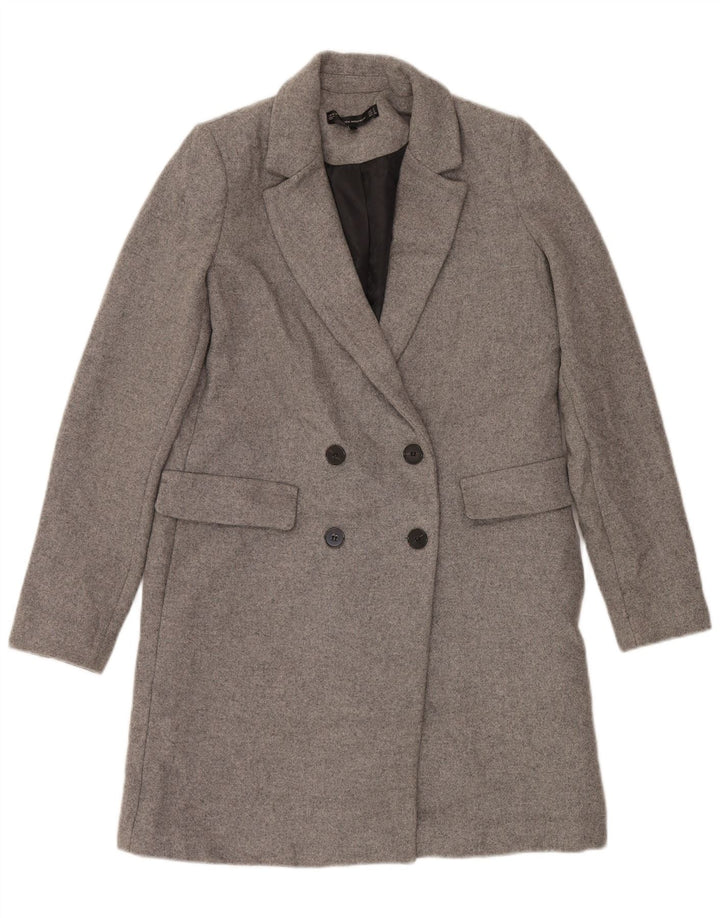 Cappotto doppiopetto da donna ZARA UK 10 piccolo grigio