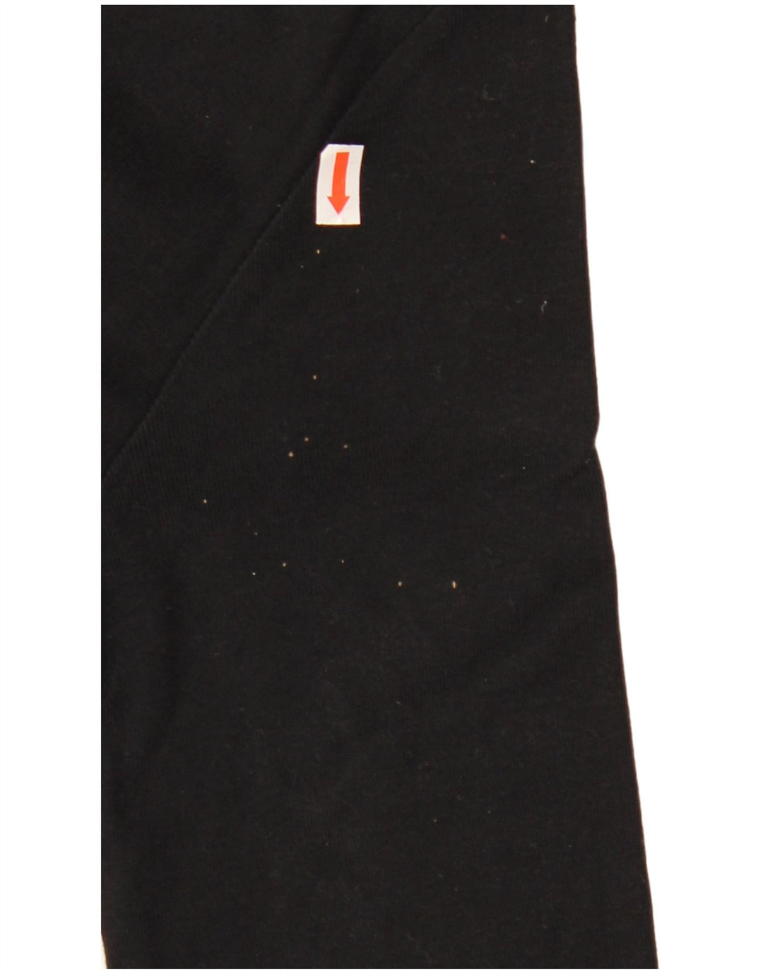 ARMANI JEANS Top grafico da donna manica 3/4 UK 12 cotone nero medio