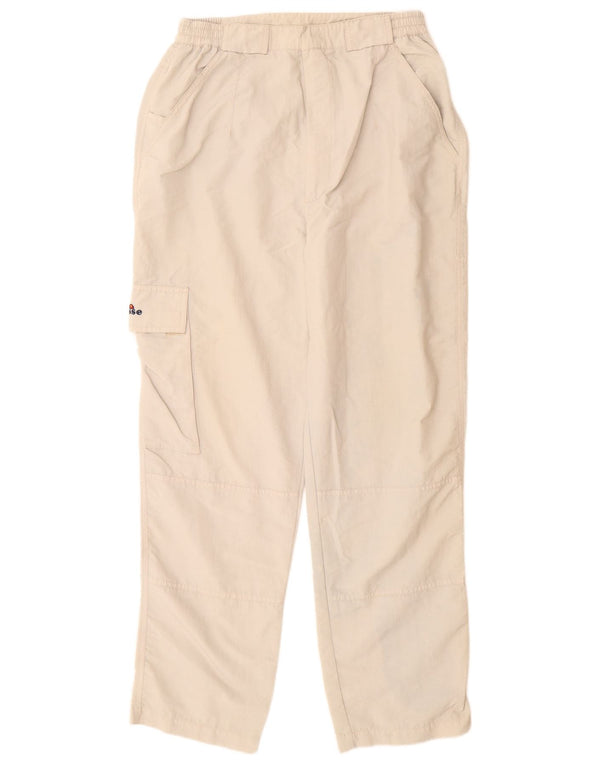 Pantaloni cargo dritti da uomo Ellesse medi W30 L30 Beige Poliammide