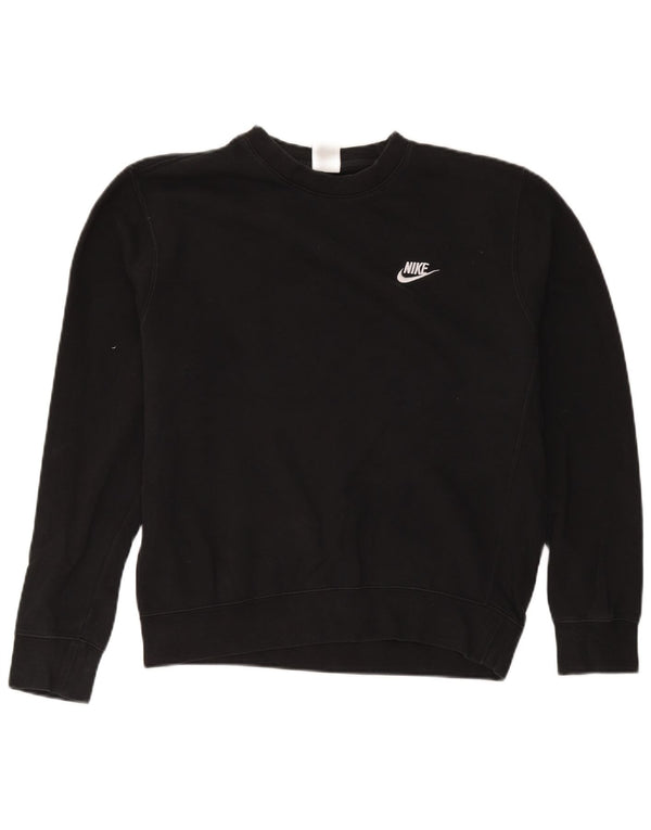 Felpa Nike Uomo Maglia Media Cotone Nero