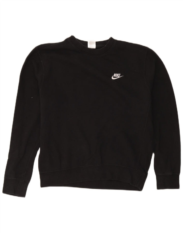 Felpa Nike Uomo Maglia Media Cotone Nero