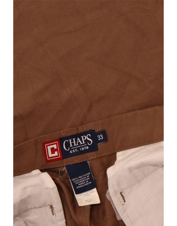 Pantaloncini chino da uomo CHAPS W33 poliestere marrone medio