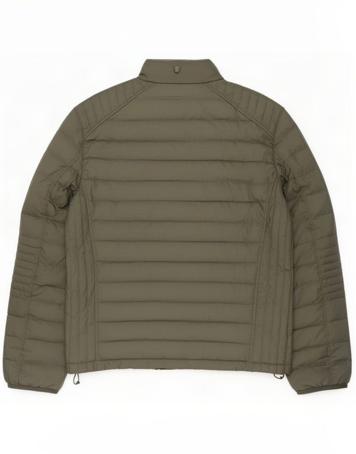 Massimo Dutti Giacca imbottita da uomo UK 40 Large Poliestere kaki