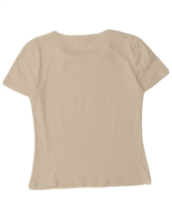 T-shirt Zara da donna Top UK 12 bianca media