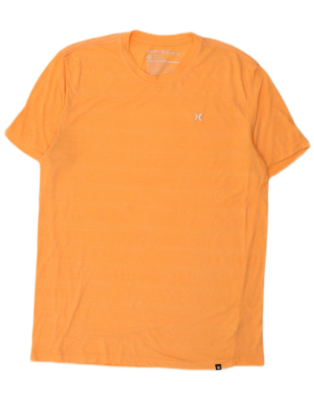T-shirt Hurley da uomo dalla vestibilità premium, taglia grande, in poliestere arancione