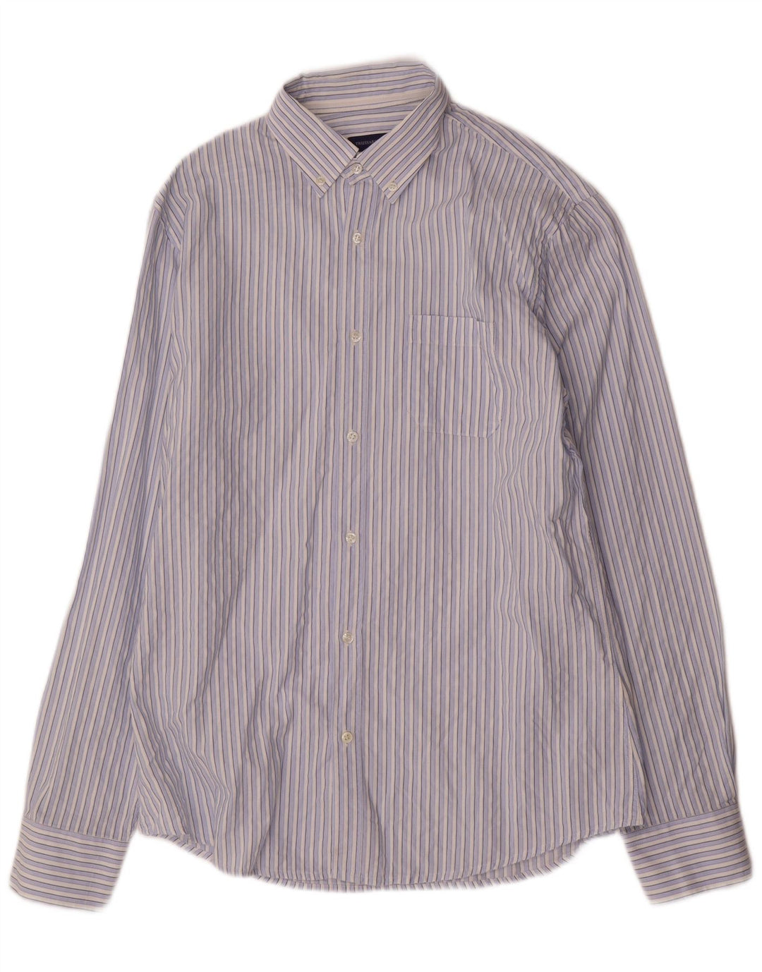 TRUSSARDI JEANS Camicia Uomo Blu Medio Cotone Rigato