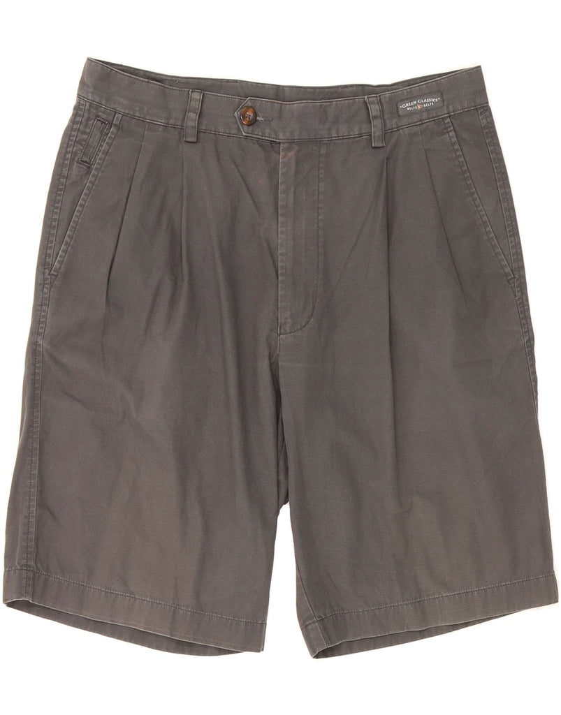 BELFE & BELFE Mens Pegged Chino Shorts IT 50 Large W34 L40 Grey Cotton Vintage Belfe & Belfe and Second-Hand Belfe & Belfe from Messina Hembry 