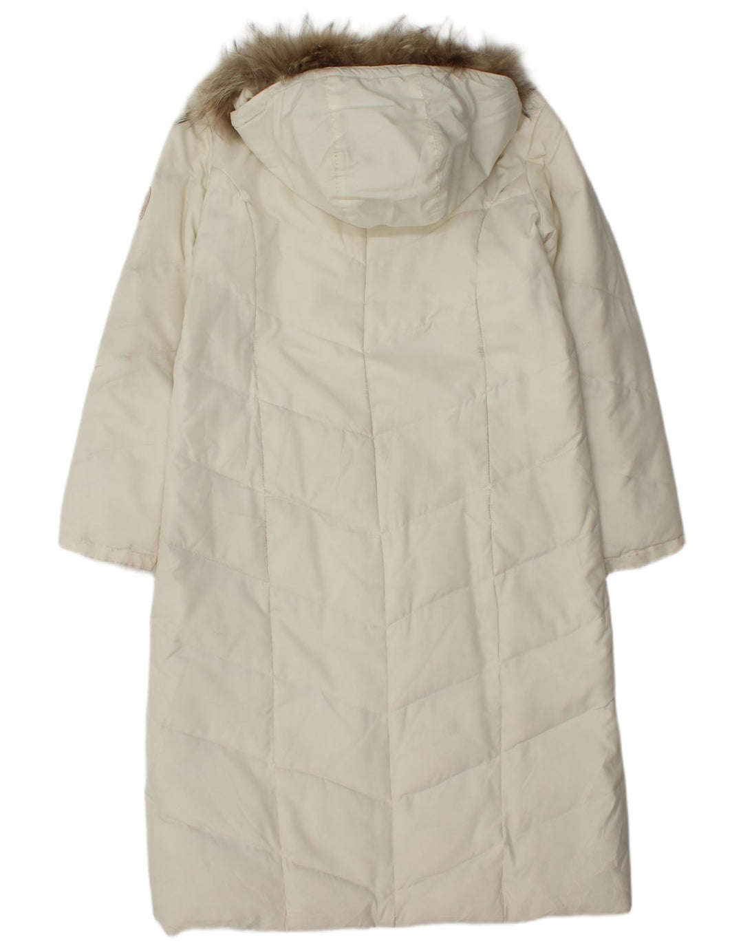 Cappotto imbottito con cappuccio da donna Conte of Florence IT 44 medio bianco sporco