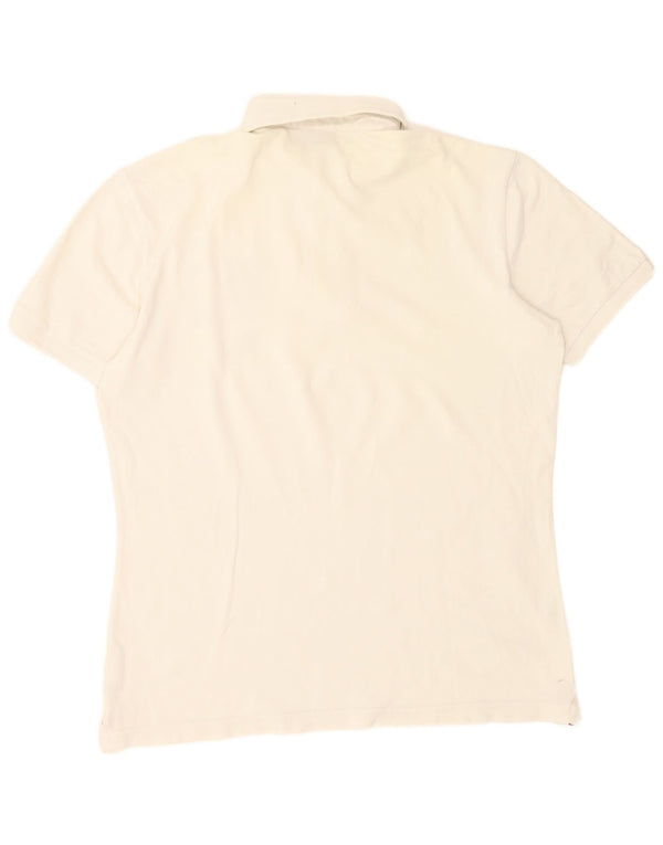 Polo grafica da uomo Napapijri XL in cotone bianco