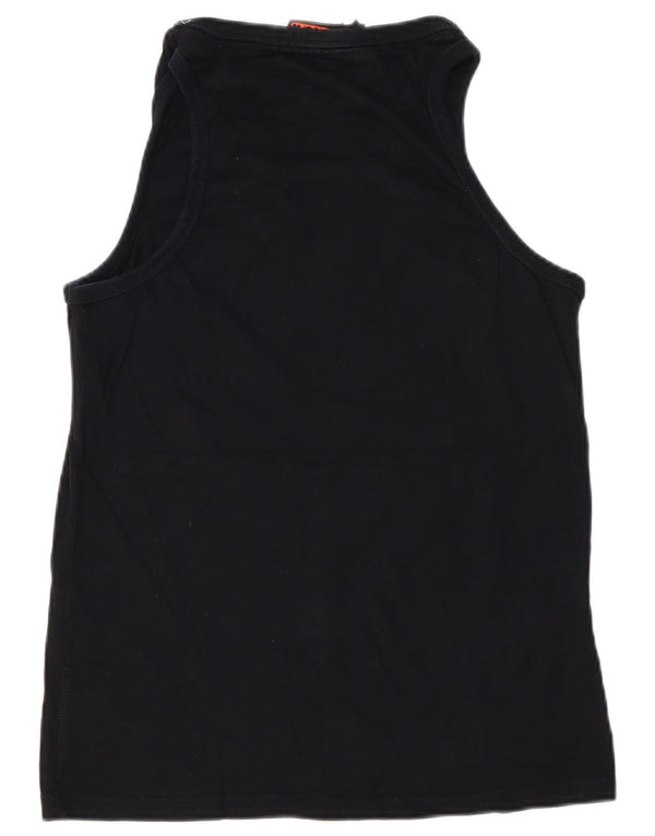 Superdry Mens Graphic Vest Top Large Black Cotton