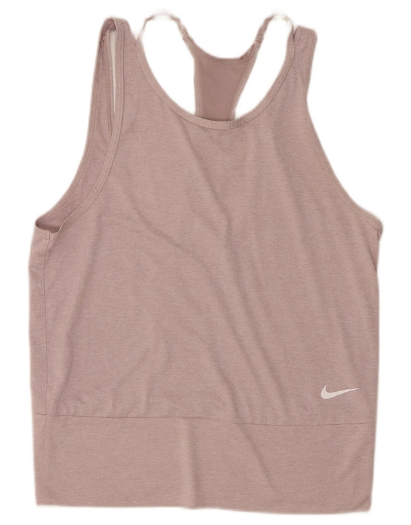 Canotta Nike Dri Fit da donna UK 12 rosa medio