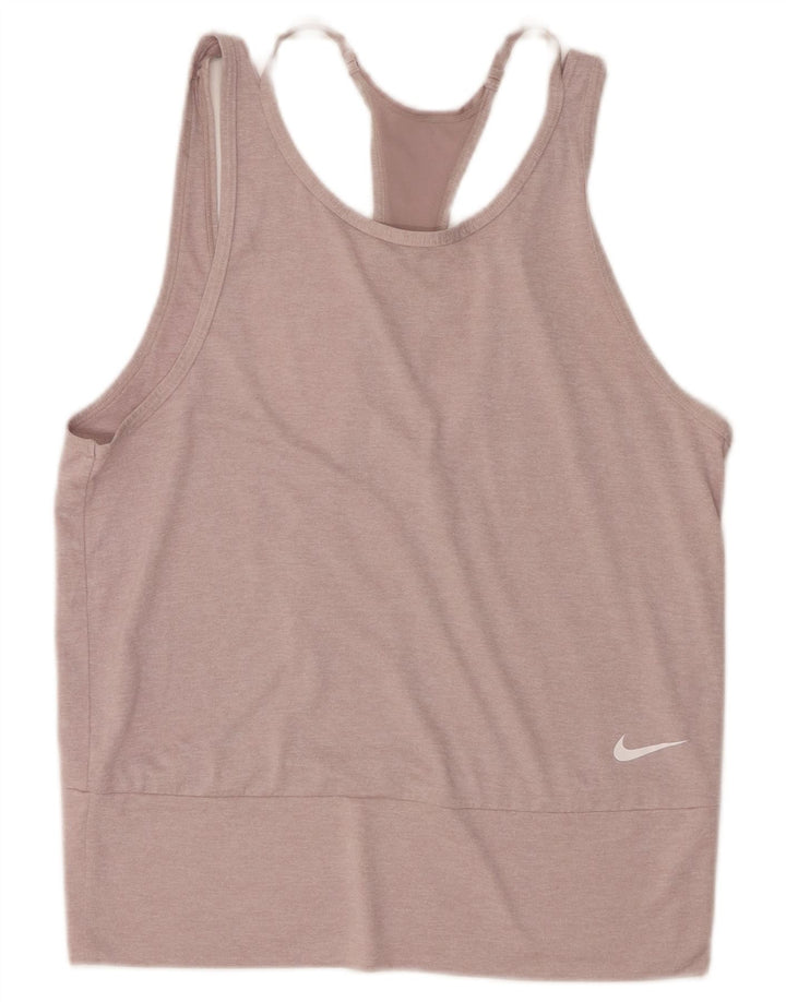 Canotta Nike Dri Fit da donna UK 12 rosa medio