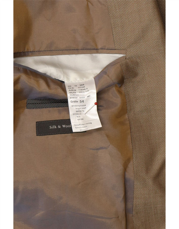 JOOP Mens 2 Button Blazer Jacket IT 54 2XL Beige Wool Vintage Joop and Second-Hand Joop from Messina Hembry 