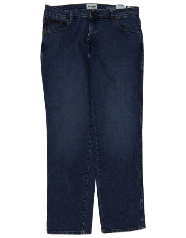 Jeans dritti da uomo Wrangler Texas W36 L32 cotone blu