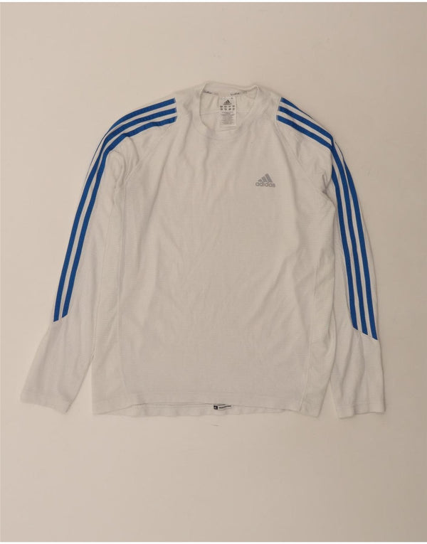 Adidas Mens Climacool Top Long Sleeve Medium White Polyester