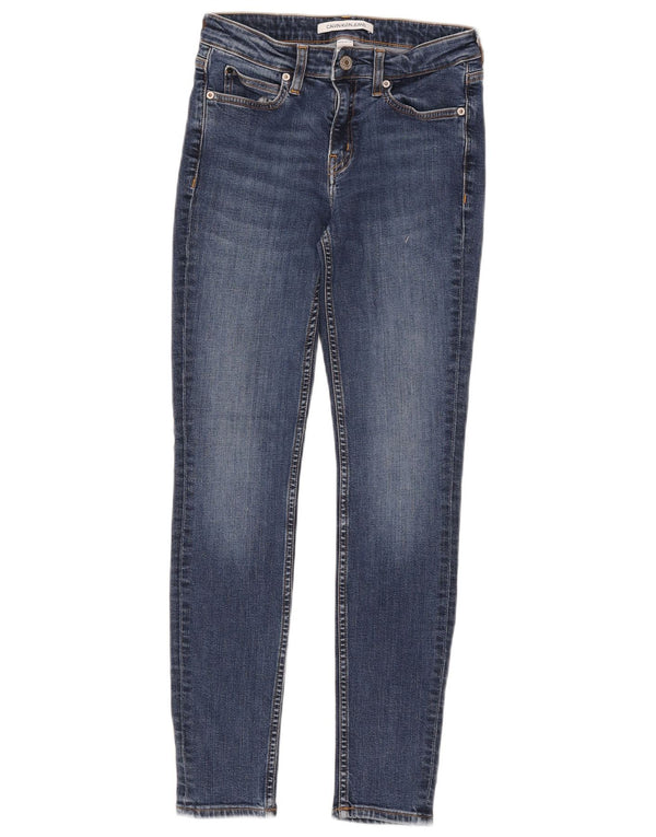 Calvin Klein Womens Skinny Jeans W26 L30 Blue