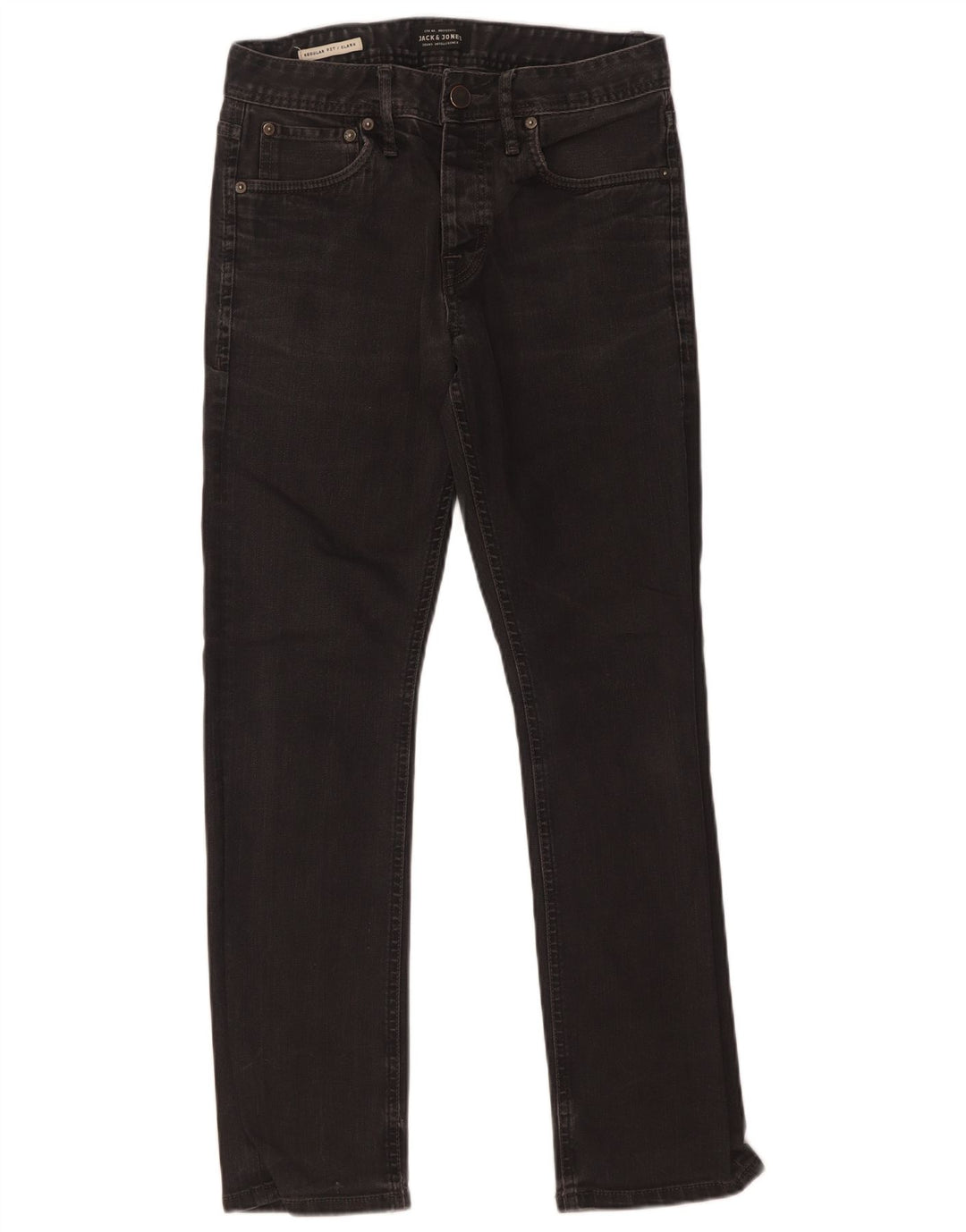 Jeans dritti Clark da uomo Jack & Jones W29 L30 cotone nero