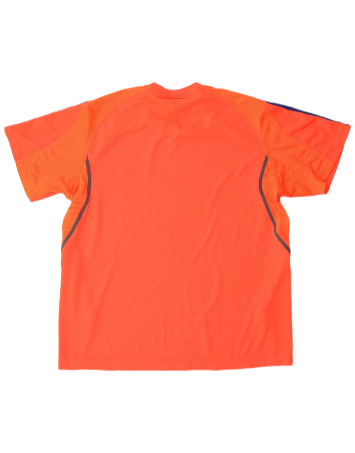 T-shirt da uomo ADIDAS Top grande rossa in poliestere