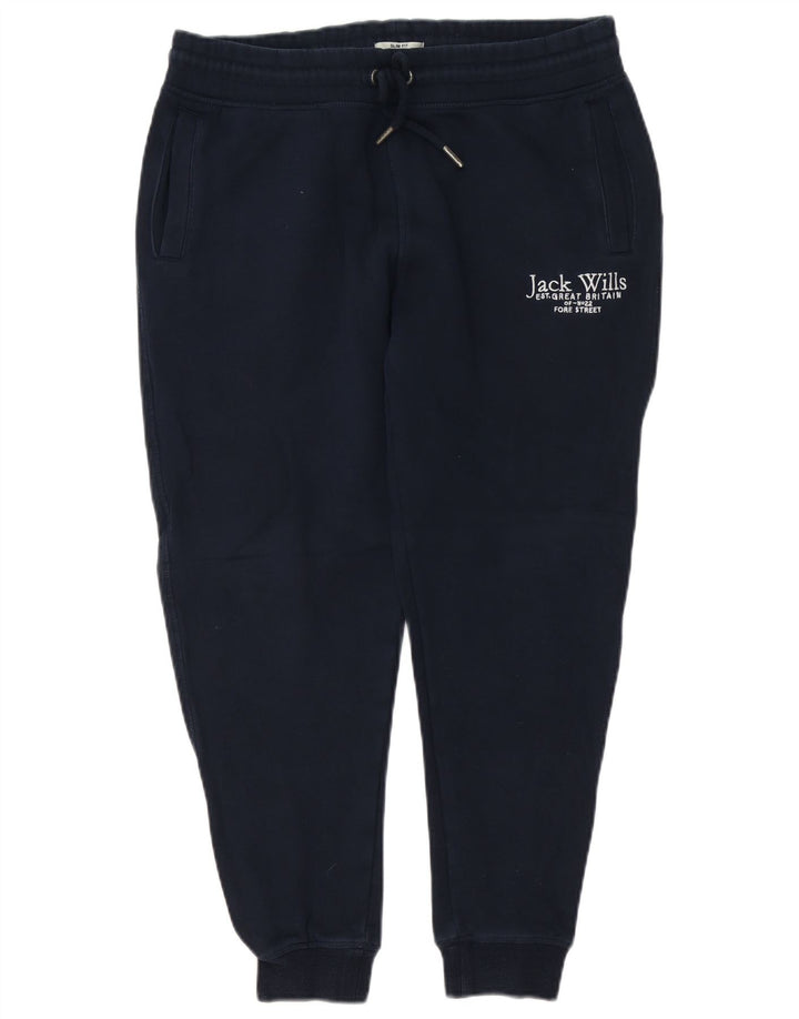 JACK & JONES Pantaloni da tuta con grafica da uomo Joggers medio blu navy