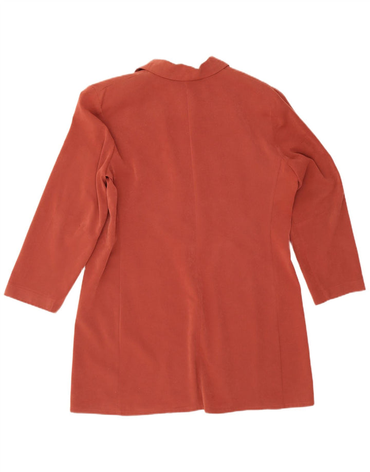 Set da donna vintage a 1 bottone e 2 pezzi, UK 16, grande, in poliestere bordeaux