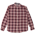 JACK & JONES Camicia da uomo in cotone a quadri blu navy medio